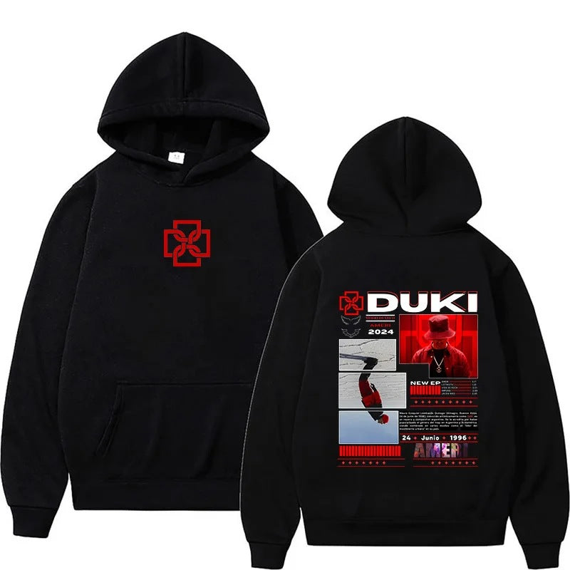 Duki Ameri World Tour 2025 Hoodie Unisex Fans Print Sweatshirt