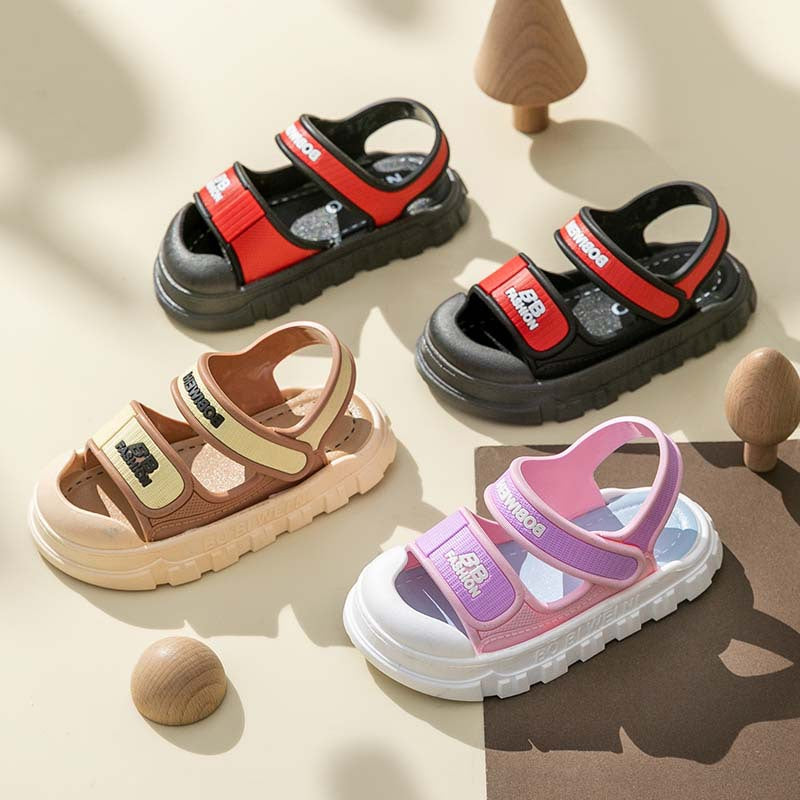 New Children's Sandals Summer Girls Boys Bathroom Home Non-slip Soft Bottom Cartoon Baby Sandals Sandals