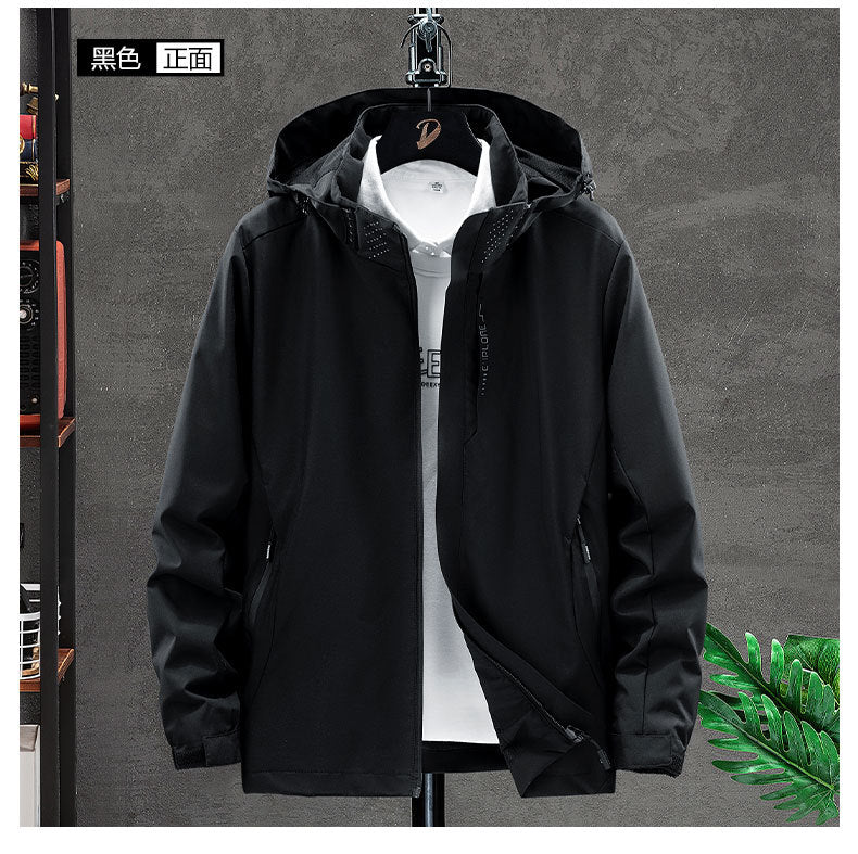 2025 New Spring and Autum Men's and Women's Jackets, Couple Jackets, Outdoor Single-Layer Water-Repellent Breathable Windbreakers