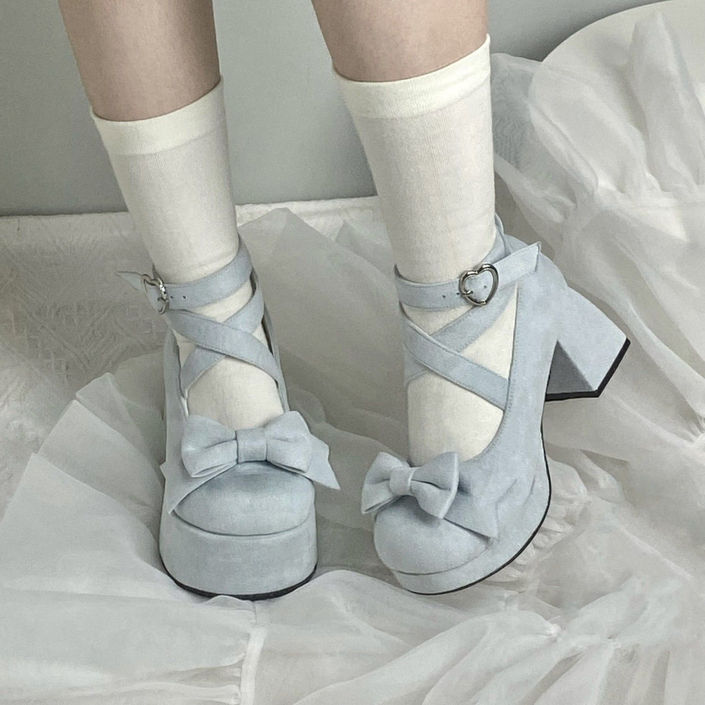 2025 New Thick Pine Cone High Heels with Double Waterproof Platform, Height-Increasing, Elegant, Artistic, Sweet, Original Women's Shoes