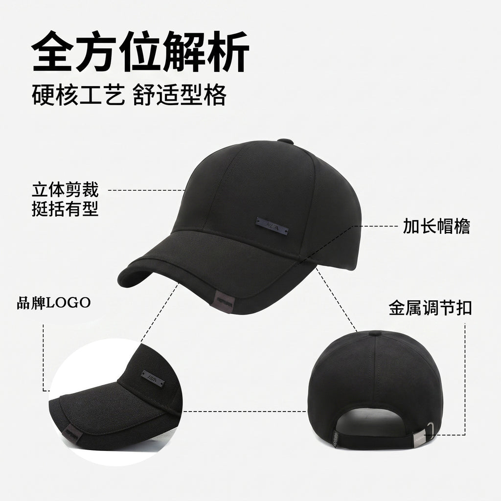 Hats for Men, Spring and Autumn Baseball Caps, Women's Outdoor Peaked Caps, Sports Sun Hats, Sun Protection Hats