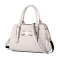 Bow women's bag embossed handbag foreign trade large capacity shoulder bag wholesale messenger bag simple mother bag