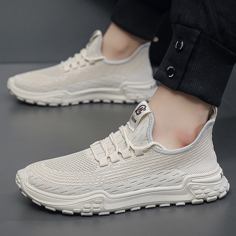 New Arrival All-Match Thin Men's Shoes Spring and Summer Lightweight Non-Slip Cloth Shoes Fly-Woven Breathable Sneakers Men's Shoes Casual sneaker