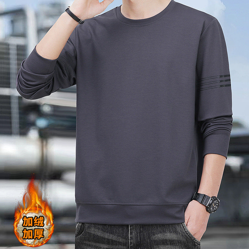 Cross-Border Wholesale Men's Sweatshirts Trendy Brand High-End Spring and Autumn 2025 New American Style Crew Neck Youth Long-Sleeve Boys