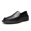 Men's Shoes Are Breathable and Fashionable in Summer, New Trendy Loafers, Wide-Foot British Business Men's Casual Leather Shoes, Genuine Leather
