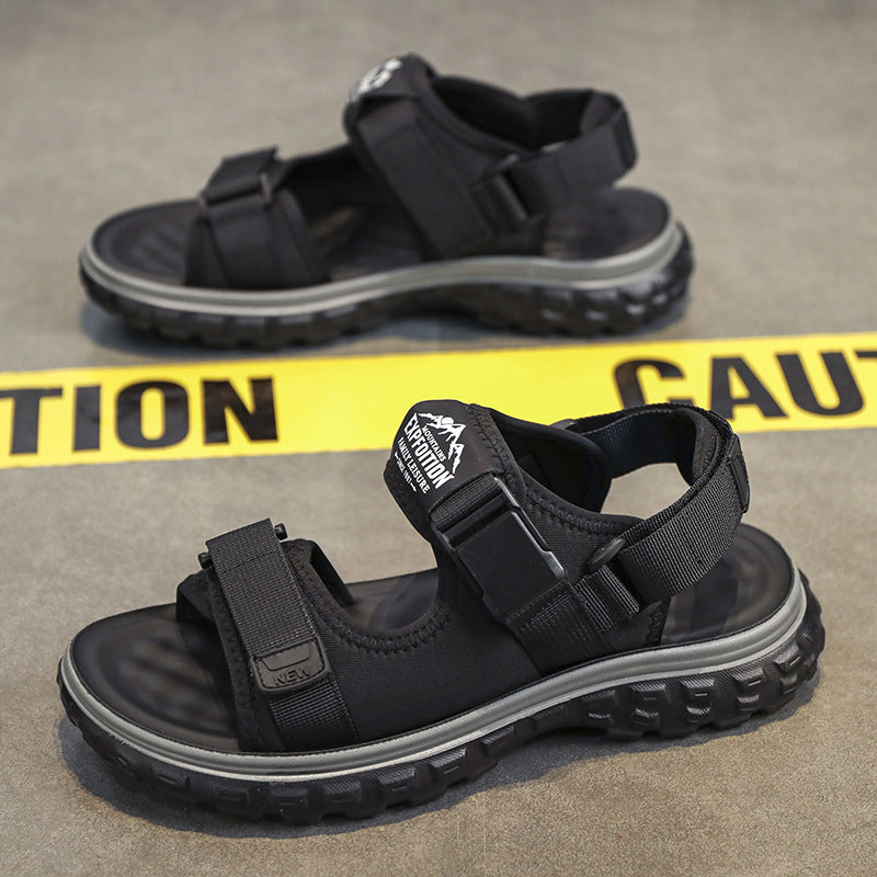 Sandals Men's Summer New All-match Casual Driving Outdoor Sandals Dung-feeling Non-slip Wear-resistant Sports Beach Shoes