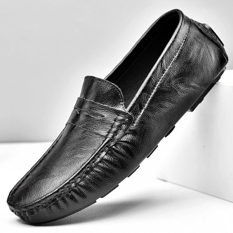 Men's Loafers Size 45 Extra Large Leather Shoes with Soft Soles, Size 46 Casual, Size 47 Soft Leather Men's Shoes, Spring 2026 New Model