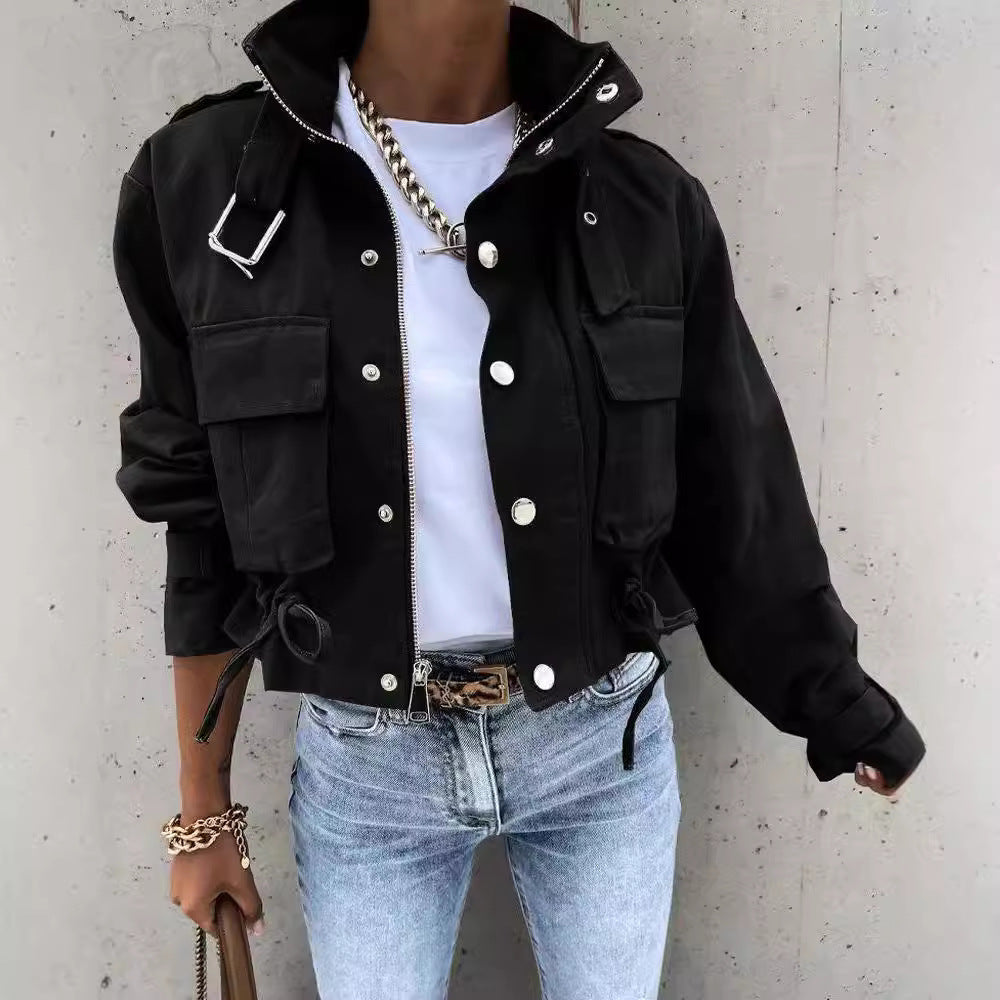 2026 Spring Women's Jacket Amazon Aliexpress New Cross-Border Printed Short Casual Jacket Women's Top