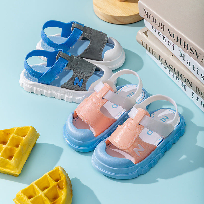 New Children's Sandals Summer Girls Boys Bathroom Home Non-slip Soft Bottom Cartoon Baby Sandals Sandals
