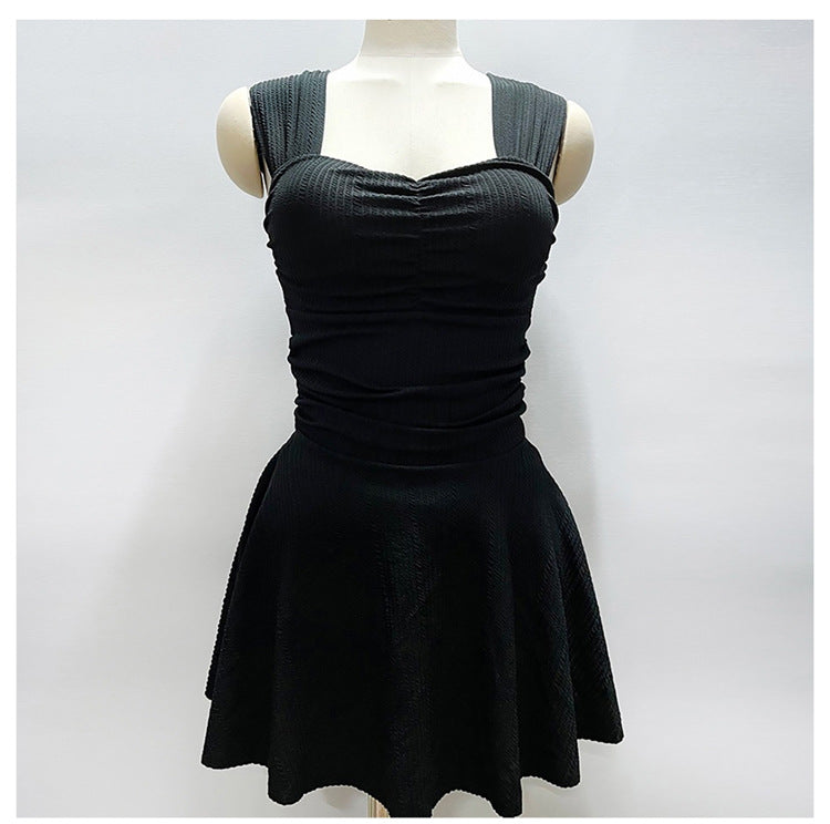 Cross-border Wholesale Swimwear Women's Conservative Split Skirt Belly Covering Slimming Sexy South Korea ins Fairy Hot Spring Swimwear