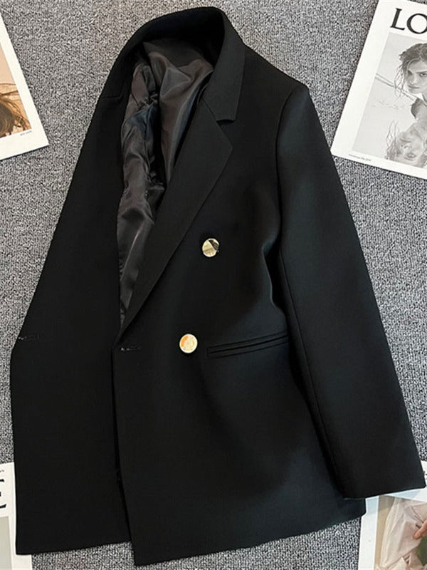 Cross-border Popular Small Suit Commuter plus size Metal Buckle Suit Women Jacket Amazon Women Loose Casual Jacket