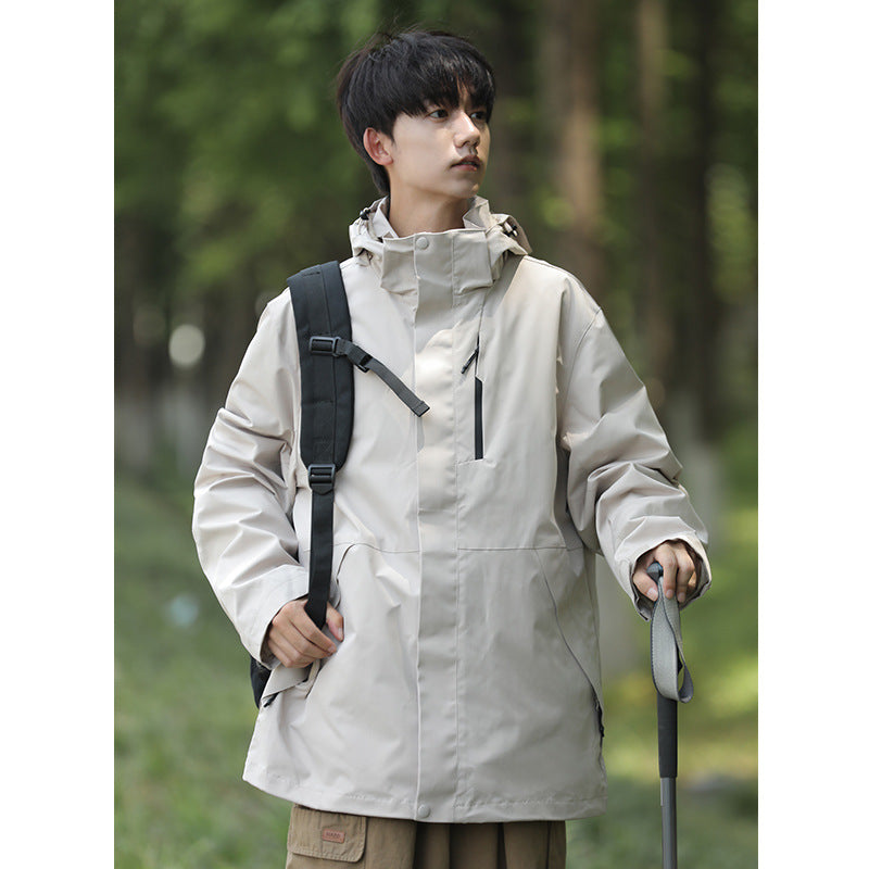 Jack Chuanyang Mountain Trendy Brand Outdoor Rush Jacket Couple's Jacket Men's and Women's Three-in-One Removable Windproof Waterproof Suit