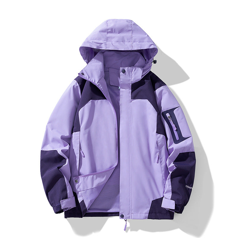 New Youth Jackets, Men's and Women's Mountaineering Jackets, Spring & Fall Color Matching Casual Jackets, Couple Wear, Outdoor Windbreakers