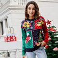 Amazon Explosions 2023 European and American Women's Little Snowflake Christmas Sweater Christmas Tree Pullover Knitted Sweater Christmas Clothes