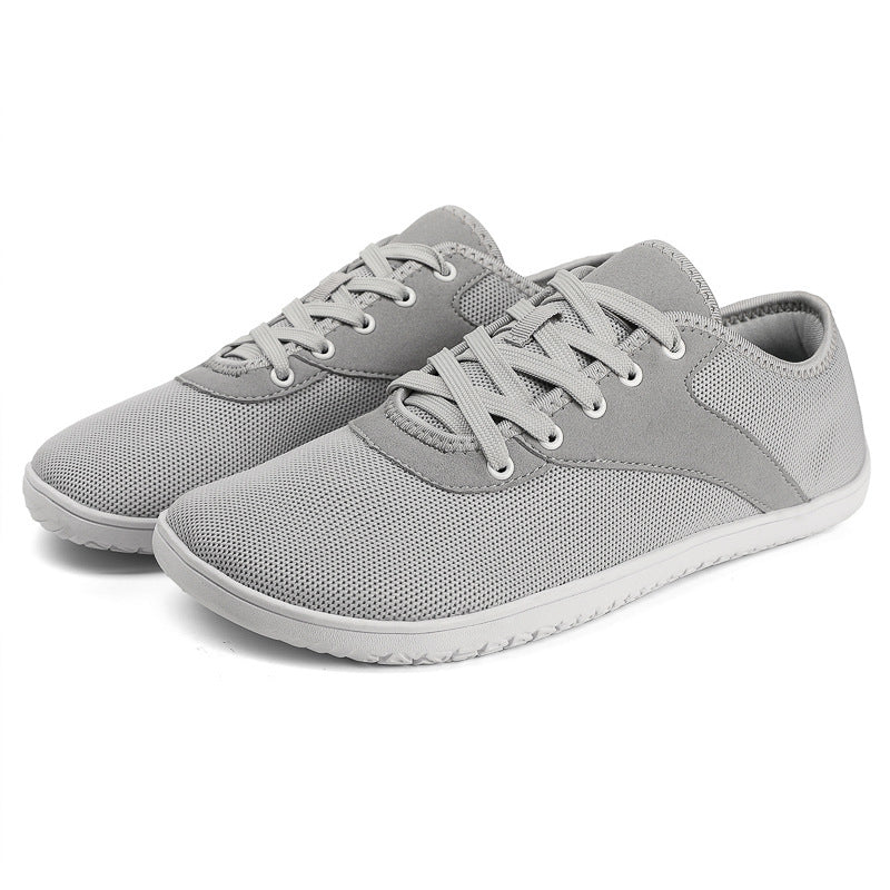 Factory Outlet Flying Woven Wide Shoe Last Barefoot Shoes Soft Sole Non-slip Indoor Fitness Shoes Couple Flat Foot Sports Casual Shoes