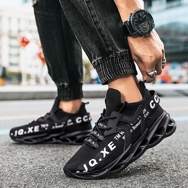 Shoes men's tide low side fly woven mesh foreign trade Amazon breathable sneaker men's shoes Jinjiang shoes sneakers