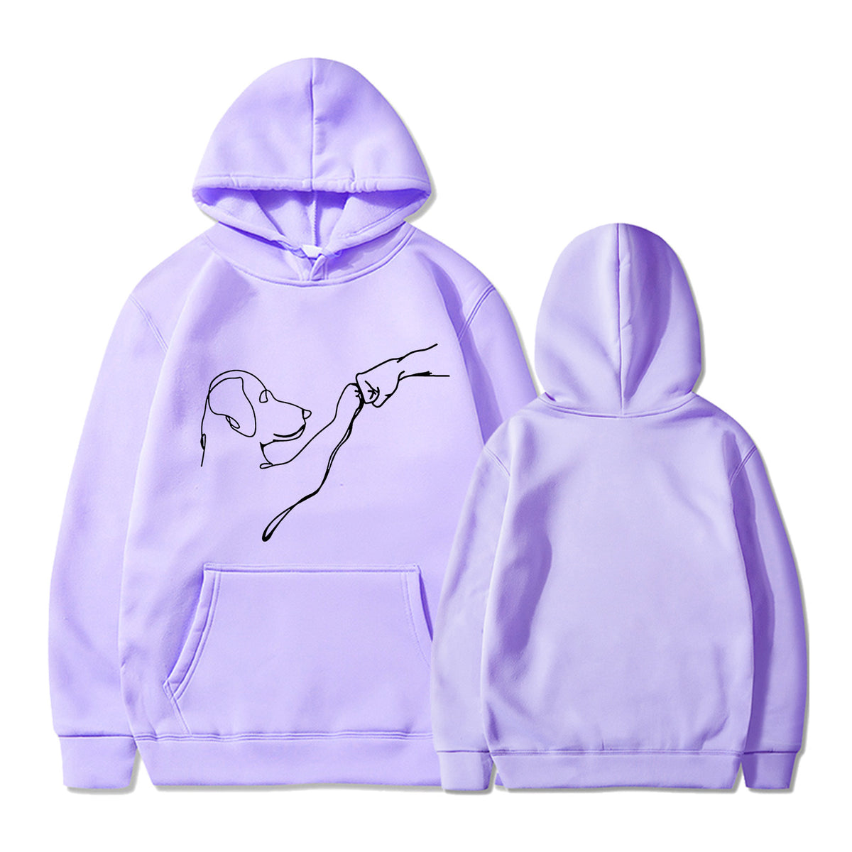 2024 Men's and Women's New Women's Printed Long Sleeve Hoodie Sweatshirt