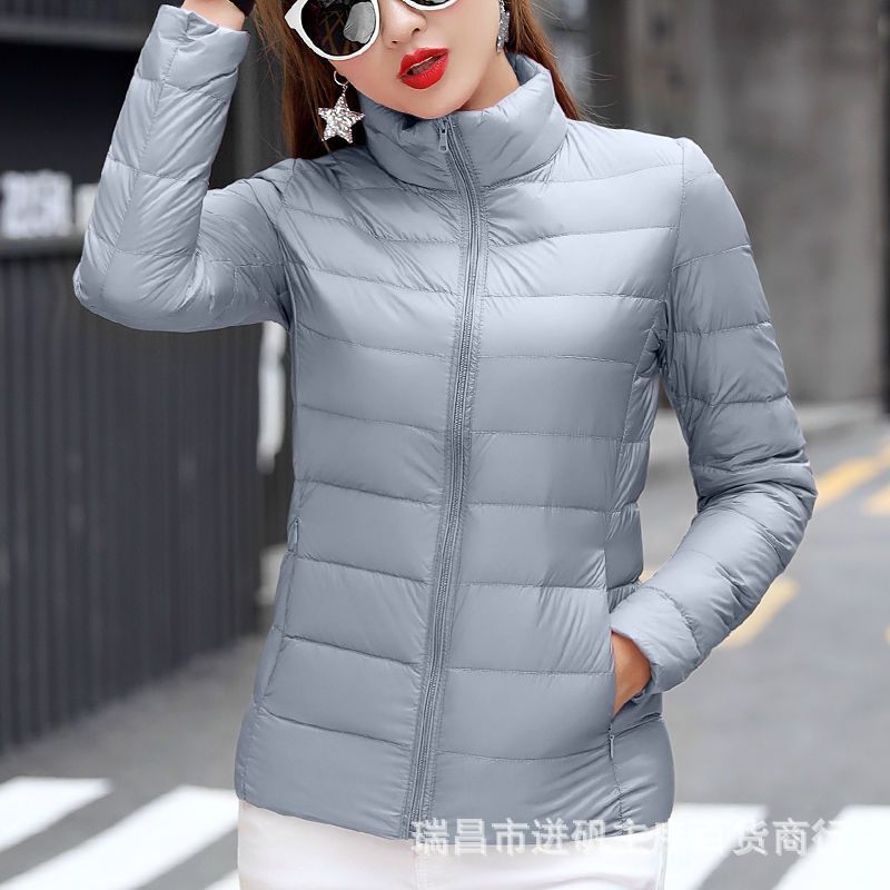 2024 autumn and winter new high-end autumn and winter cotton-padded jacket women's solid color plus size thick warm fashion jacket coat