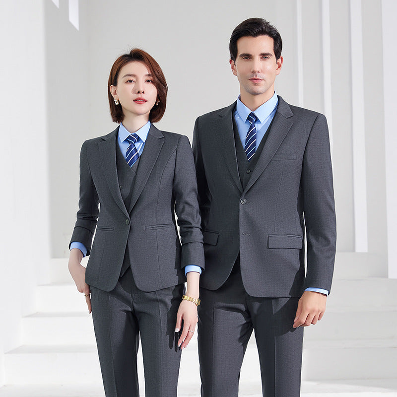 Big Red groom best man wedding suit dress Insurance Big Red men's business two button suit suit