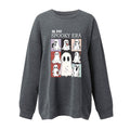 Women Sweatshirtss Halloween Cute Ghost Pattern Long Sleeve Sweater Horror Fall Pullover Tops