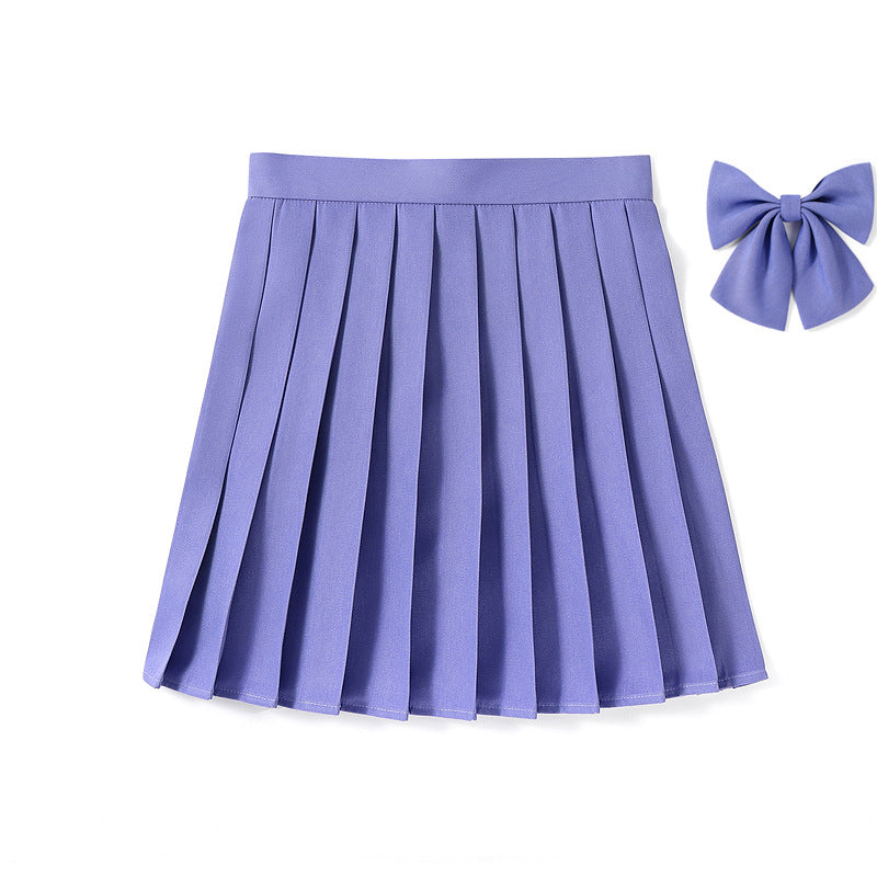 High Waist Pleated Skirt Pleated Skirt Class Uniform Performance Chorus Men and Women Short Skirt
