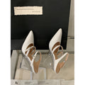 2025 European and American New T Show High Heels Crystal Heel Wedge Pointed Sexy Women Sandals