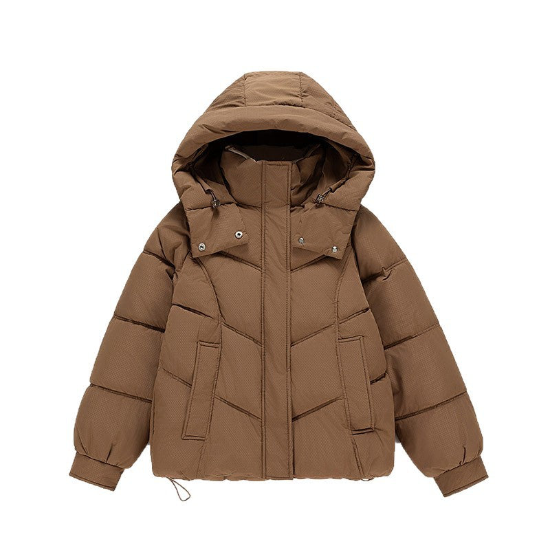 Actual Shot of New Cotton-Padded Clothes for Women in Winter 2025 New Style Short Thickeneded Popular Cotton-Padded Jackets for Small People