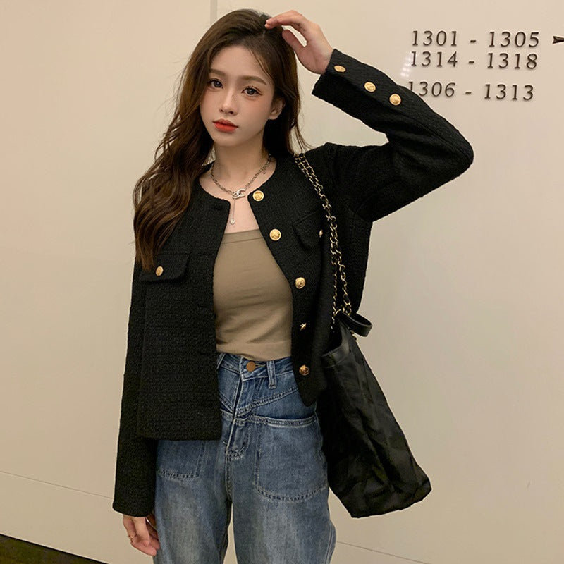 Short Small Fragrant Style Jacket for Women 2025 Spring & Fall New Style French High-End Street Style Versatile Tops for Women Trendy