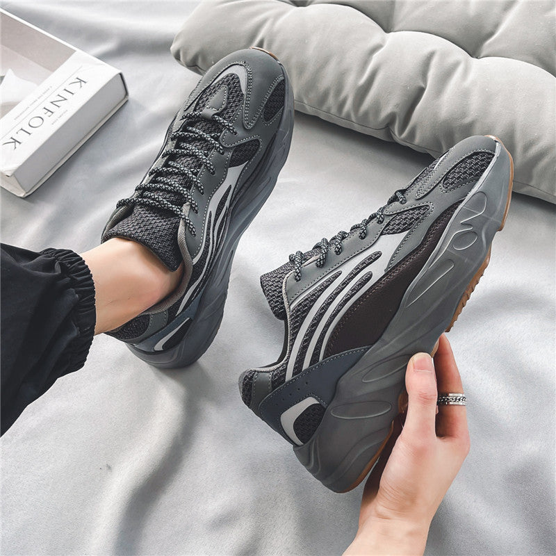 Torre Shoes Men's New Coconut 700 Men's Shoes Men's Trendy Mesh Breathable Casual Running Sneakers