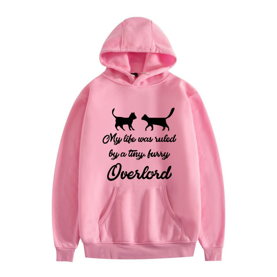 Cross-border overlord peripheral hoodie cartoon cartoon print autumn and winter men's and women's hooded sweater