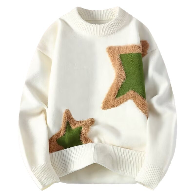 Youth Niche Design Sense Sweater Men's Autumn and Winter Warm Sweater Trendy Brand Men's Inner Base Sweater Trendy