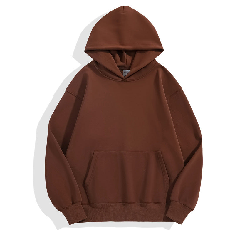 500g Imitation Cashmere Off-Shoulder Sweatshirt Custom Work Clothes Cultural Shirt Round Neck Hoodie Jacket with Logo Printed