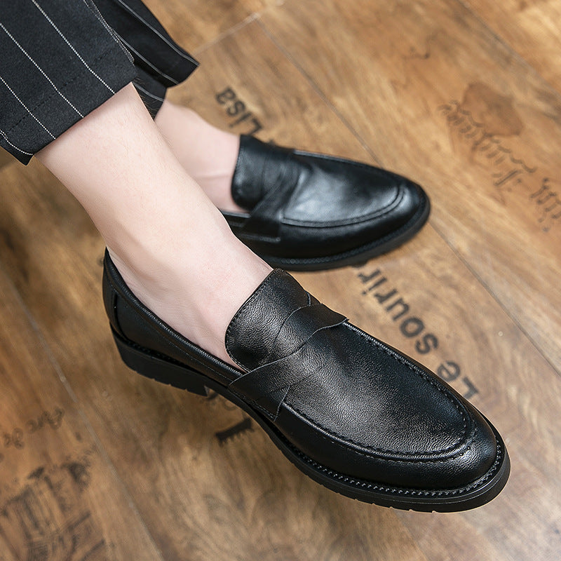 Men's Loafers Cross-border plus size Summer New Low-top Leather Shoes Fashion Men's Leg Lazy Shoes Casual Leather Shoes
