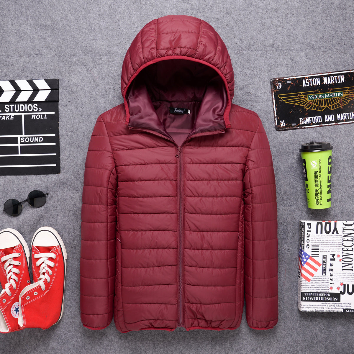 2522 New Model Mainly Features Men's Hooded down Cotton Jackets, Youth Large Size Casual Winter Coats, Lightweight Cotton-Padded Jackets