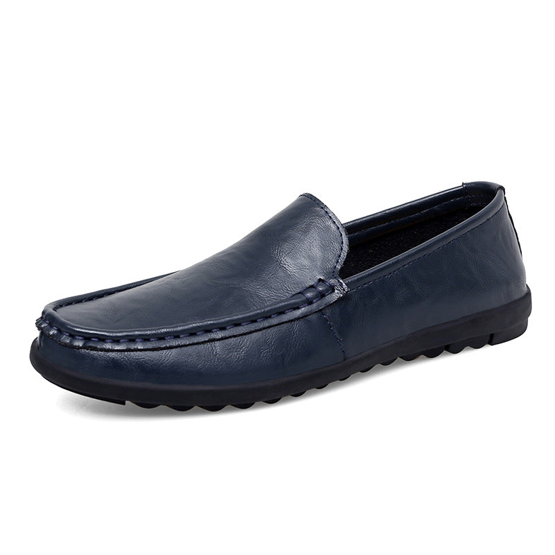 2026 Men's Trendy Loafers Slip-On Driving Shoes Autumn British Style Casual Leather Shoes Men's Internet Celebrity Shoes