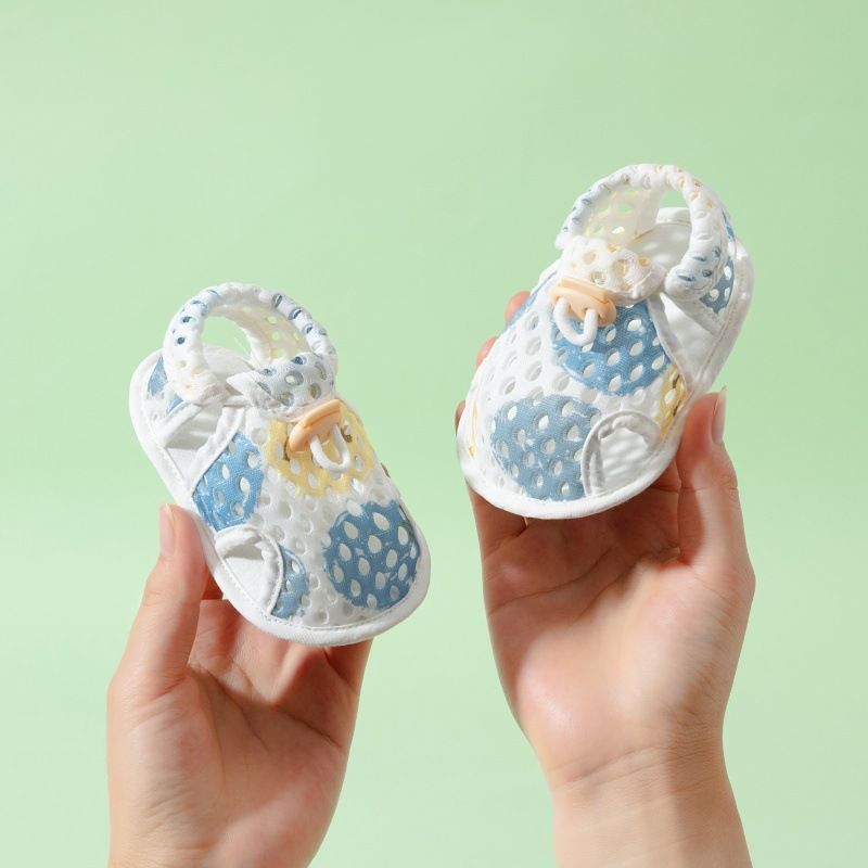 Baby summer sandals men and women toddler shoes 0-1 years old baby breathable single mesh shoes children soft bottom non-slip shoes