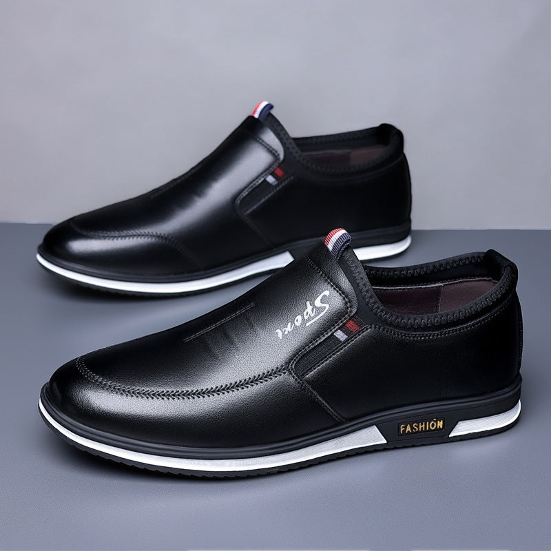 2025 New Men's Casual Leather Shoes Cowhide Formal Business Leather Shoes Non-Slip Loafers High-End Cross-Border Men's Shoes