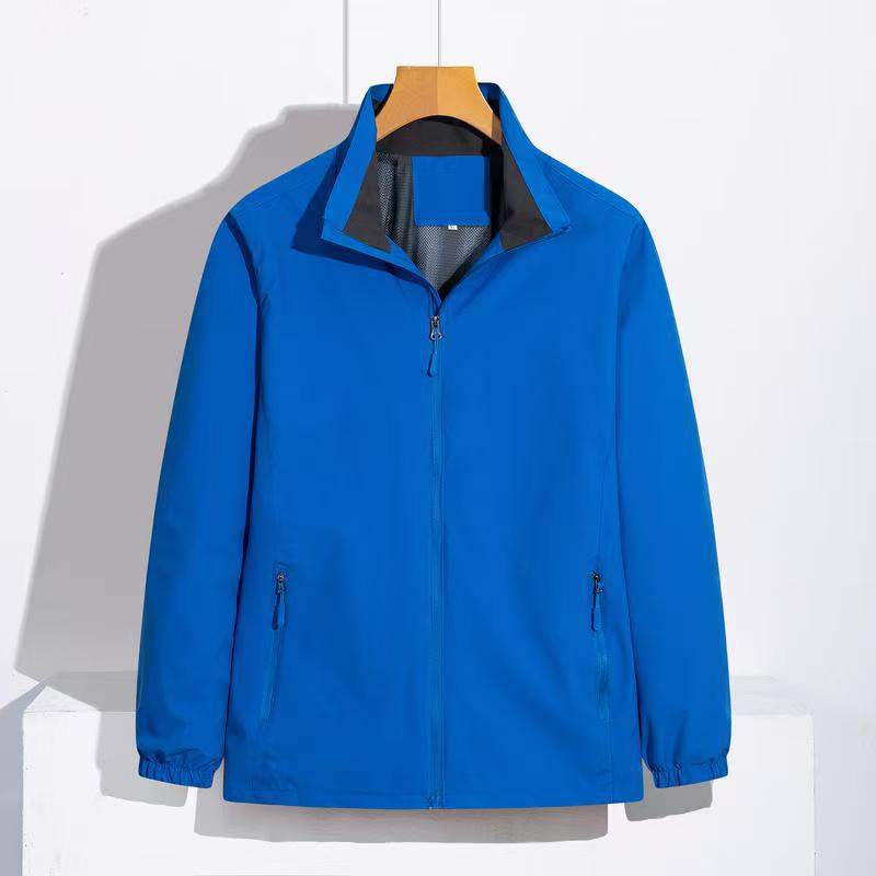 Jacket Long-Sleeved Workwear Workwear Advertising Cultural Shirt Waterproof Windproof Jacket Windbreaker Printed Logo Text Pattern