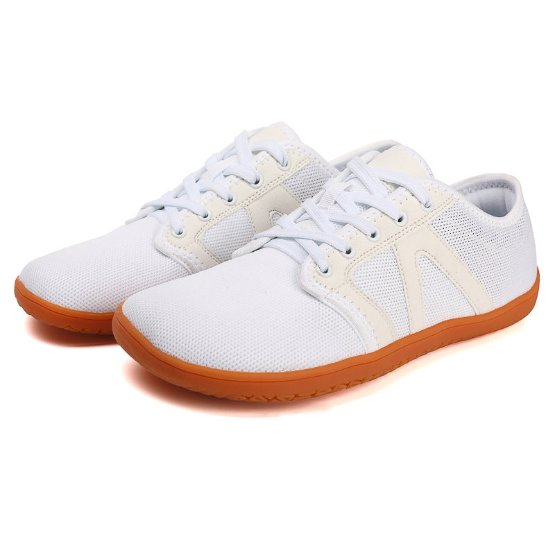 Factory Outlet Flying Woven Wide Shoe Last Barefoot Shoes Soft Sole Non-slip Indoor Fitness Shoes Couple Flat Foot Sports Casual Shoes