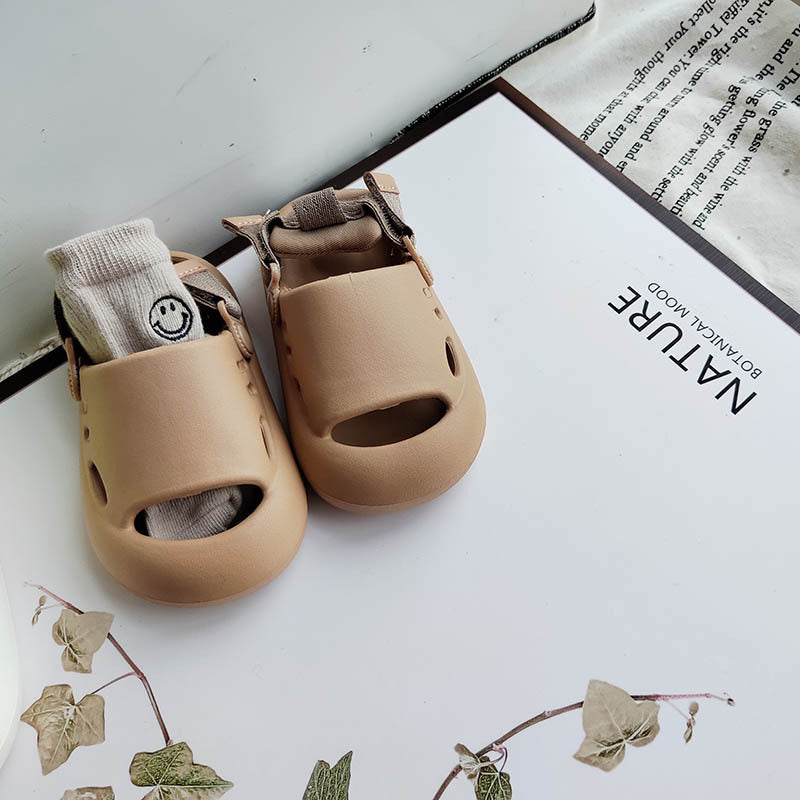 Children's Sandals Men and Women's Children Wading Baotou Waterproof Hole Beach Shoes Sports Outdoor Slippers