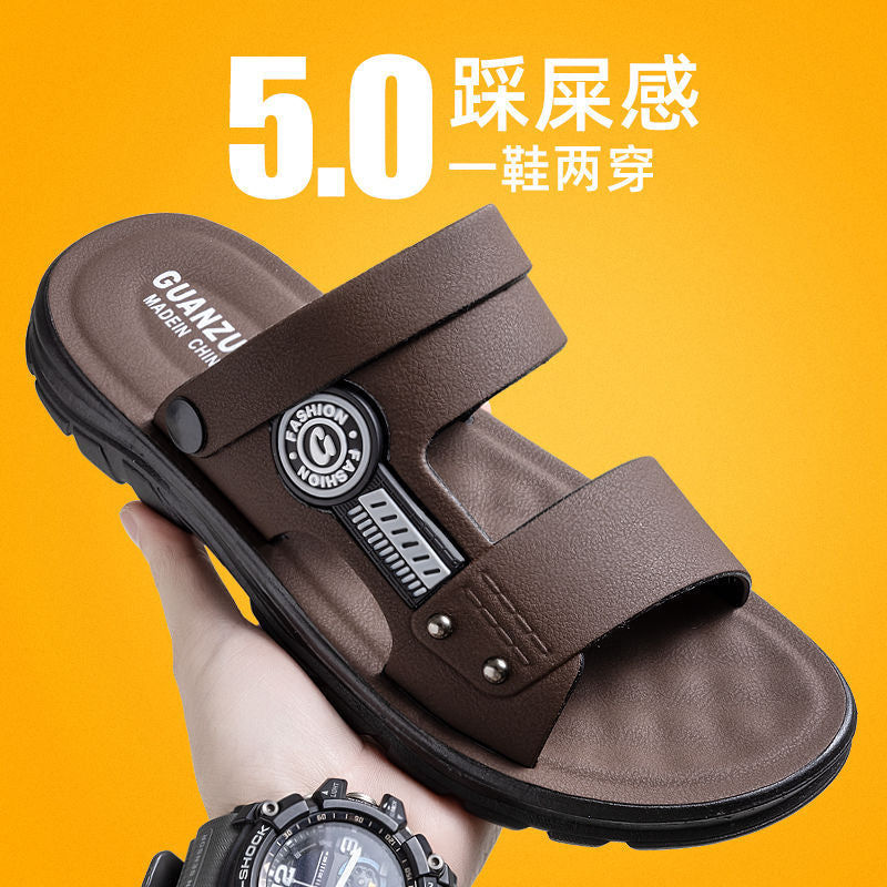 A generation of men's sandals non-slip summer casual middle-aged dad beach sandals wear Vietnamese sandals men