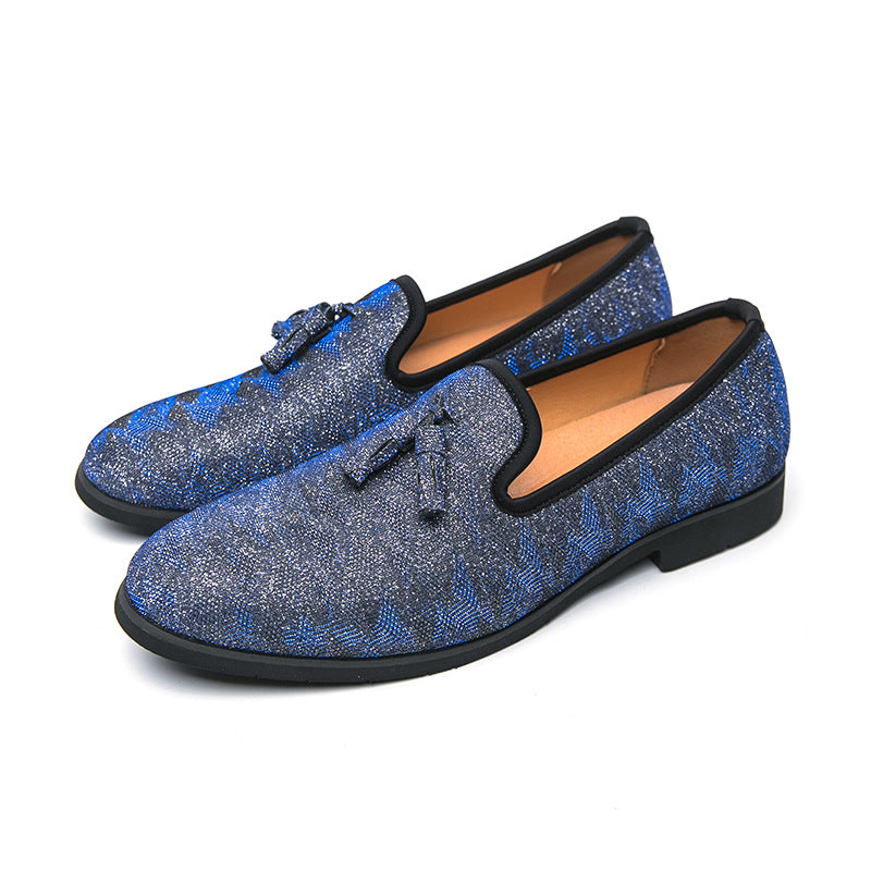 Factory Direct Sales Summer Breathable Men's Shoes Bright Leather Casual Fashion Loafers Men's Cross-Border Large Size Spot Wholesale New Style