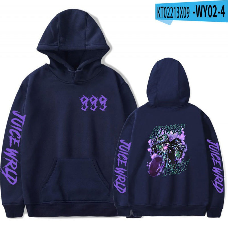 [Cross Border Code] Hot Print Juice WRLD Black Hoodies Men Hoodie
