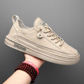 Autumn New Men's Versatile Korean-Style Sneakers, Comfortable and Lightweight Wholesale Casual Pu Men's Shoes, Trendy Brand