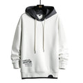 Hooded Sweatshirt 2025 Spring & Fall New Youth Long-Sleeved Color-Blocked Fake Two-Piece Hoodie Casual Top for Men