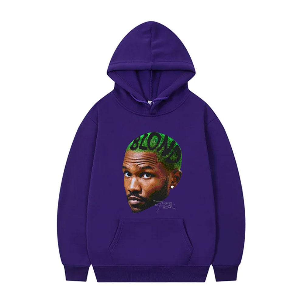 Rapper Frank Vintage Head Graphic Hoodie Men Women Ocean Hip