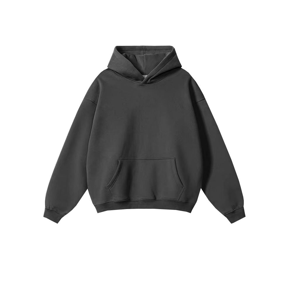 Tide brand men's clothing 2024 autumn and winter youth loose leisure tide brand 450G terry sweater men's hooded men's sweater