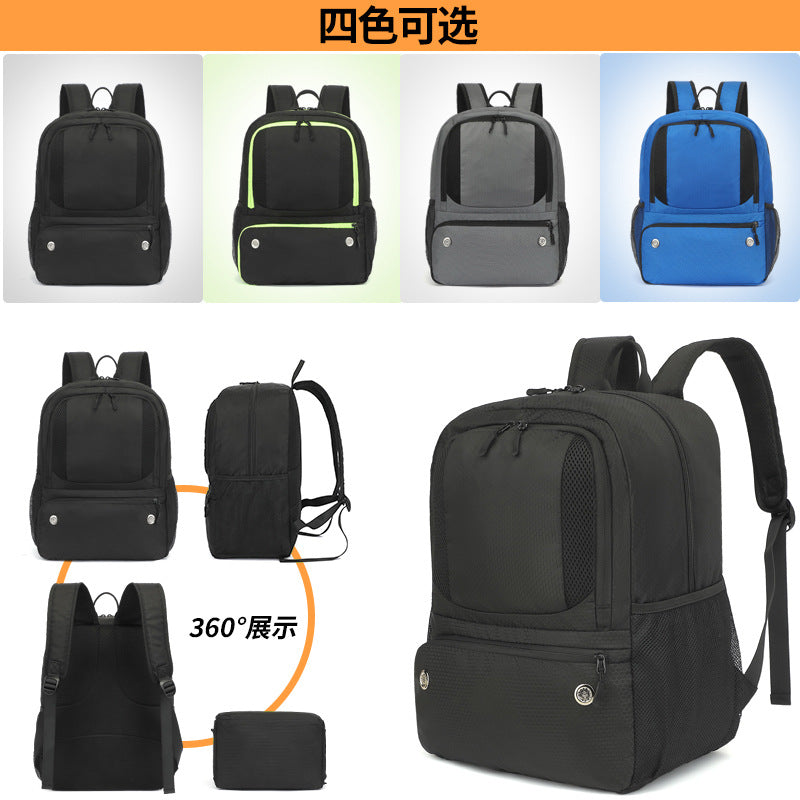 Spot New Shoulder Football Pattern Football Bag with Ball Holder Waterproof Sports Equipment Bag Suitable for Basketball Volleyball Bag