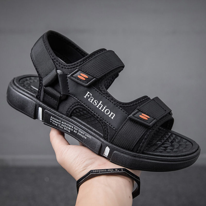 Sandals for Men 2026 New Summer Sports and Leisure Driving Sandals Trendy Non-Slip Outdoor Beach Shoes Men's Slippers