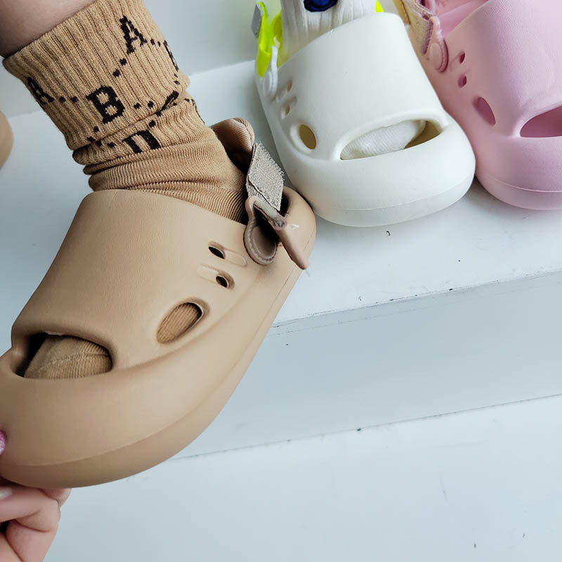 Children's Sandals Men and Women's Children Wading Baotou Waterproof Hole Beach Shoes Sports Outdoor Slippers